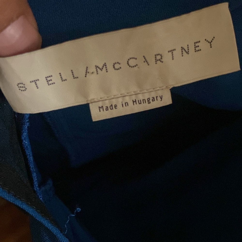 Stella McCartneyRotal Blue V-Neck Wide Leg Jumpsuit - Picture 13 of 14